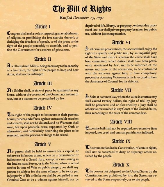Click to read the Bill of Rights